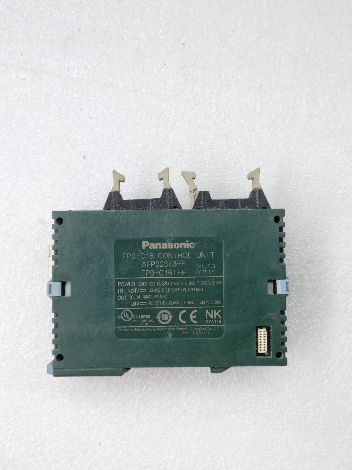 PANASONIC FP0-C16 CONTROL UNIT AFP02343-F 24VDC